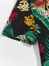 Men Collared Tropical Print Shirt