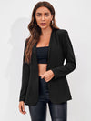 Open Front Solid Blazer