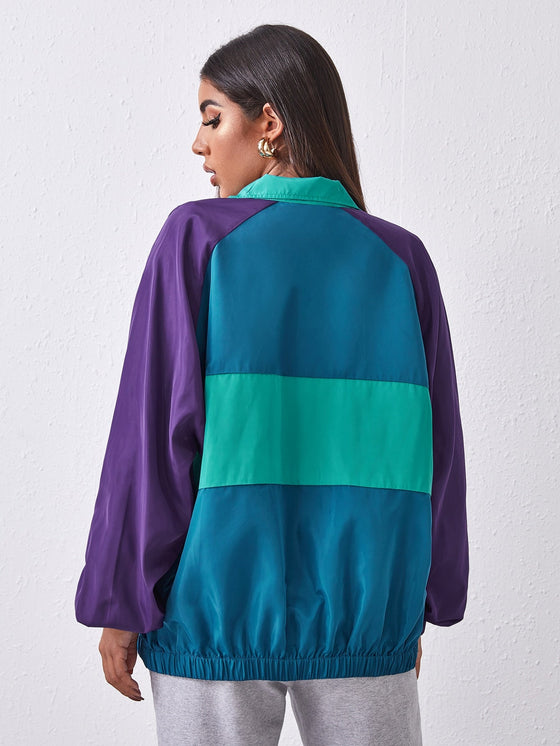 Raglan Sleeve Wind Jacket