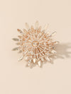 1pc Rhinestone Faux Pearl Brooch