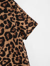 Men Leopard Button Front Shirt