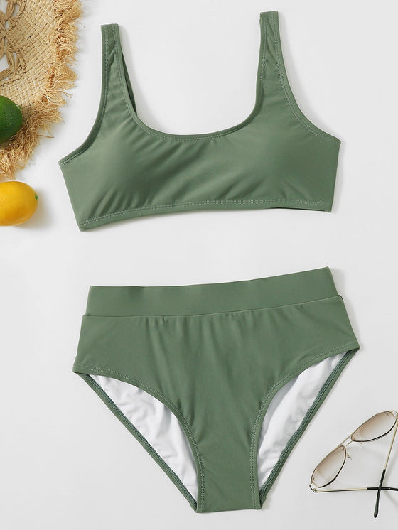 High Waisted Bikini Swimsuit