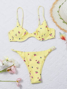  Floral Underwire Bikini Swimsuit