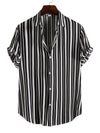 Men Stripe Button Up Shirt