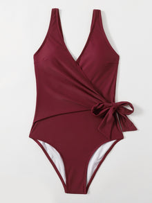  Knot Waist One Piece Swimsuit