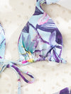 3pack Leaf Print Bikini Swimsuit Cover Up