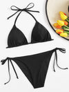 Triangle Tie Side Bikini Swimsuit