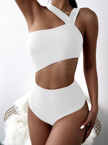  Cut out Waist One Piece Swimsuit