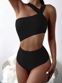  Cut out Waist One Piece Swimsuit