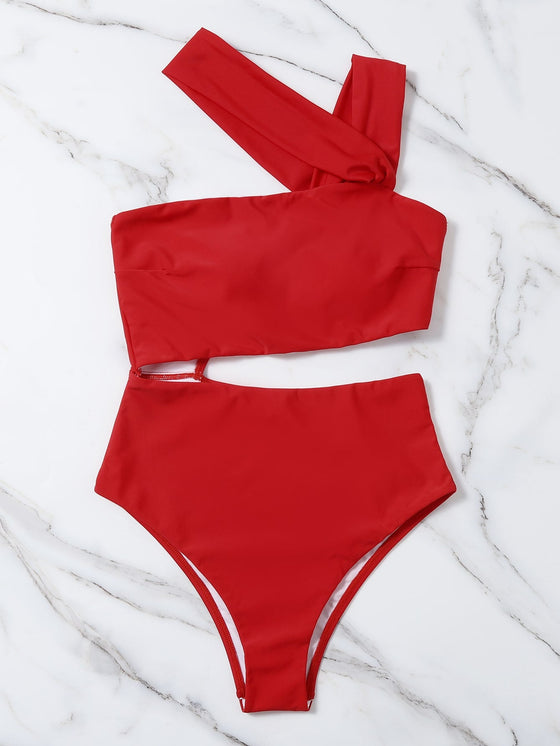 Cut out Waist One Piece Swimsuit