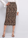 Leopard Pencil Skirt