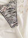 Zebra Stripe Underwired Bikini Swimsuit