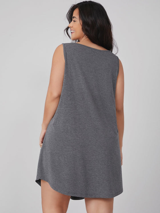 BASICS Plus Solid Tank Dress