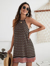 Geo Print Halter Dress