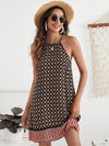 Geo Print Halter Dress