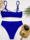 Rib High Waisted Bikini Swimsuit