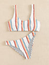 Striped Bikini Swimsuit