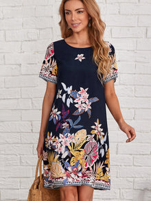  EMERY ROSE Floral Print Tunic Dress