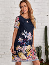 EMERY ROSE Floral Print Tunic Dress