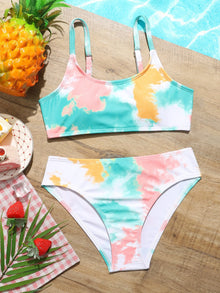  Girls Tie Dye Bikini Swimsuit