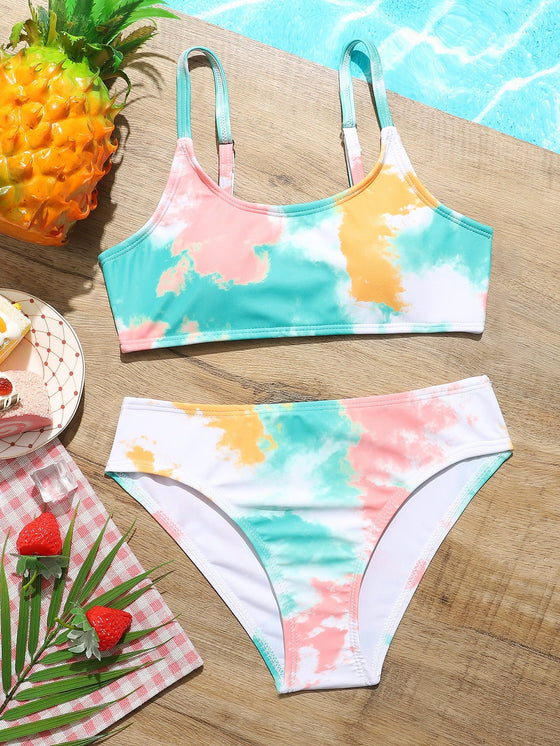 Girls Tie Dye Bikini Swimsuit