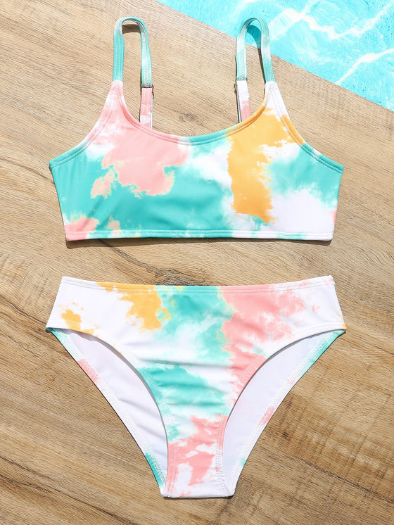 Girls Tie Dye Bikini Swimsuit