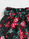 Toddler Girls Cami Top Belted Floral Shorts