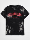 Men Letter Graphic Tie Dye Tee