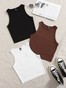  EZwear 3 Pack Solid Tank Top