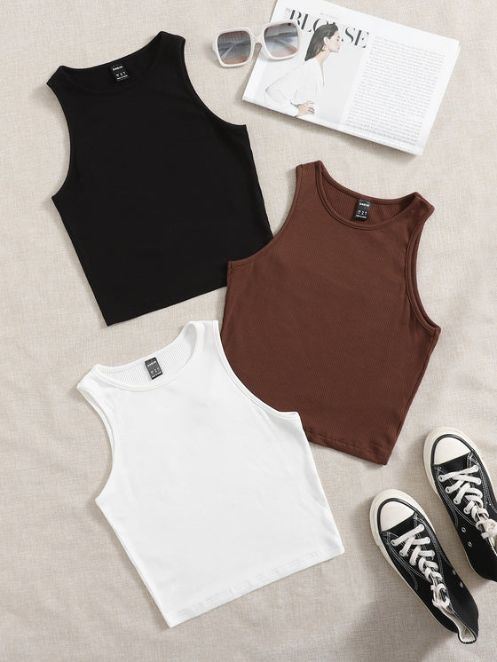 EZwear 3 Pack Solid Tank Top