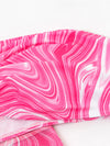 3pack Abstract Fluid Pattern Bikini Swimsuit Beach Skirt