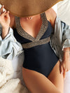 Contrast Trim One Piece Swimsuit