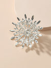 1pc Rhinestone Faux Pearl Brooch
