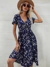 Floral Shirred Waist Dress