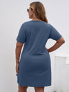 Plus Tie Front Wrap Fitted Dress