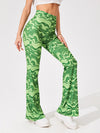 Allover Print Flare Leg Pants