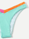 Colorblock V Wired Bikini Swimsuit