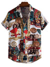 Men All Over Print Button Front Shirt