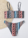 Allover Print Bikini Swimsuit