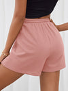 EZwear Drawstring Waist Patched shorts