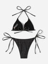 Halter Triangle Tie Side Bikini Swimsuit