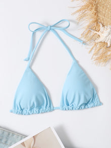  Halter Triangle Bikini Top