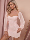 Sweetheart Neck Ruched Bodycon Dress