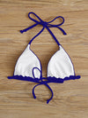 Plus Plain Halter Triangle Bikini Top