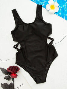  Girls Cut out One Piece Swimsuit