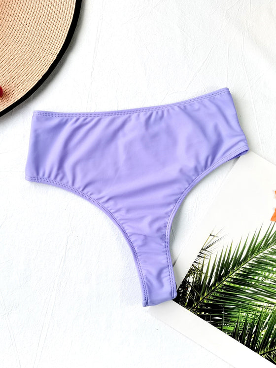 Plain High Waisted Bikini Panty