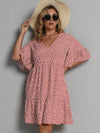 Plus Allover Heart Print Smock Dress