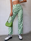 90s High Waist Allover Print Pants