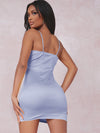 SXY Split Detail Satin Cami Bodycon Dress