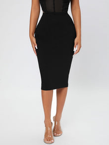  PETITE High Waist Pencil Skirt